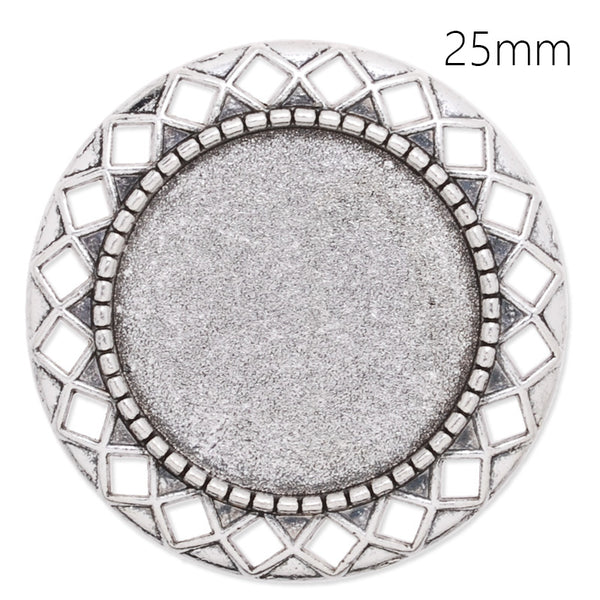 25mm anqitue silver plated brooch blank,brooch bezel,zinc alloy,lead and nickle free,sold by 10pcs/lot