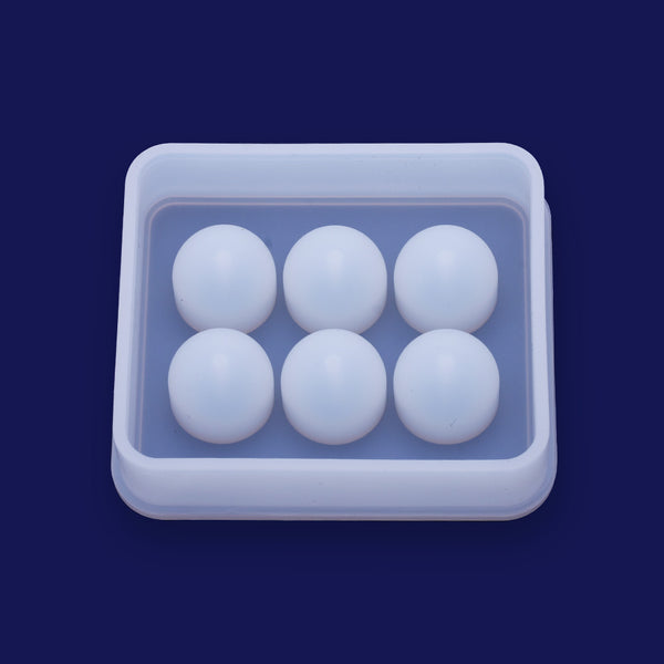 1 pcs Crystal silicone mold 16mm Sphere Cabochons for earrings pendant Resin Silicone Mould With hole Jewellery Making