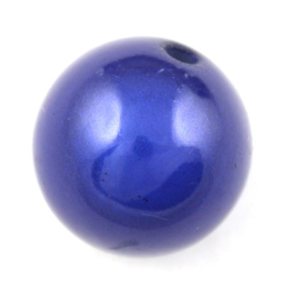 Top Quality 30mm Round Miracle Beads,Deep Blue,Sold per pkg of about 37 Pcs
