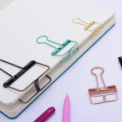 tibetara 95*50*20mm Metal Binder Clips Frame Clips wire clips Hollow Out Long Tail Clip Bronze 6pcs