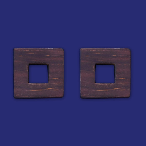1 Square frame15.7x15.7x5mm wooden pendant Resin Setting Blanks handmade wood resin jewelry