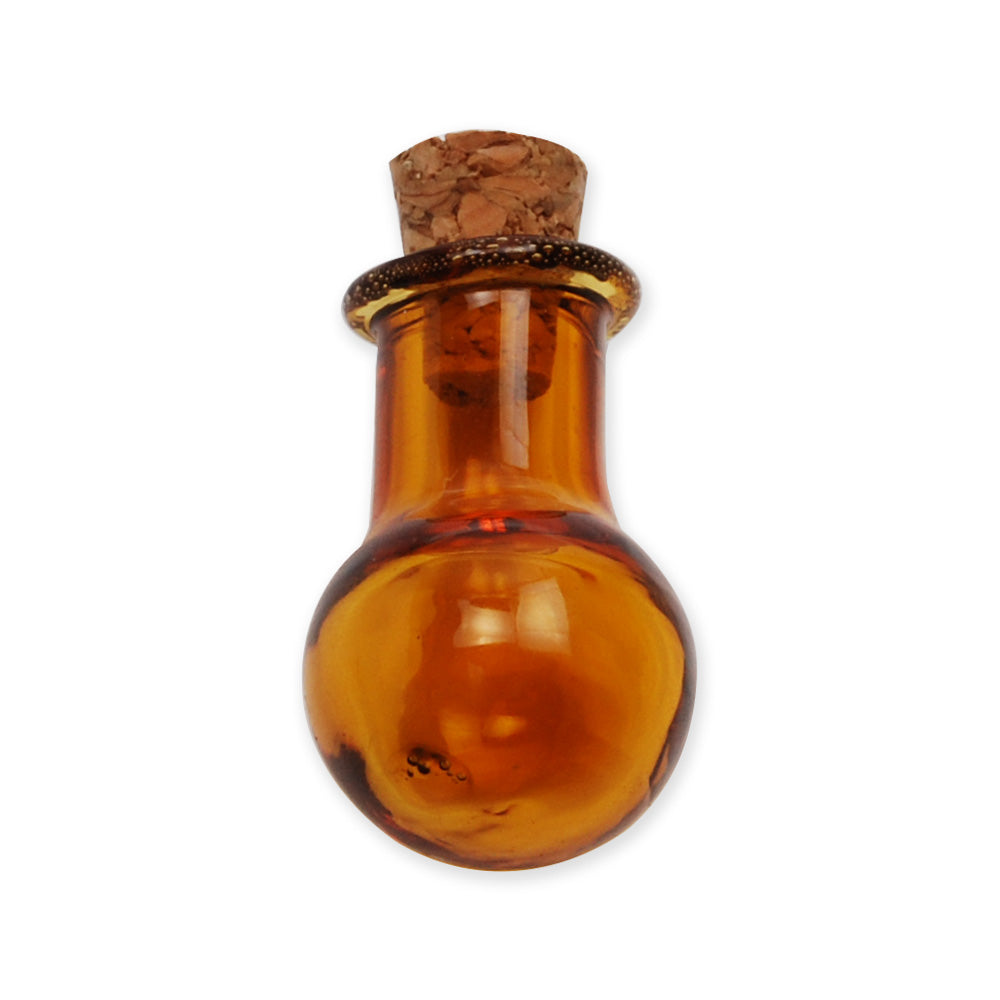 14 * 23mm light coffee wishing bottle,Bulb shaped Tiny corked vial empty small glass bottle,glass jar,tiny corked bottle,empty glass bottles,10pcs/lots