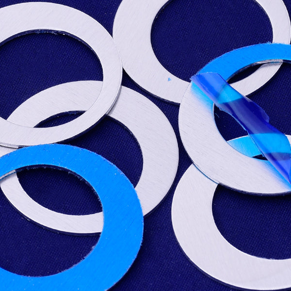 20pcs about 1 1/4" tibetara® aluminum round washer Stamping supplies Metal Blank Fantastic Shine 18 Gauges