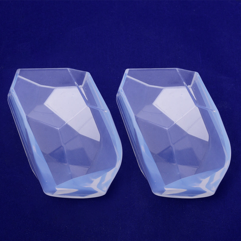 Crystal shape Transparent silicone mold Pendant resin silicone mold for Jewelry Making resion pendant making 70*54*41mm 1pcs
