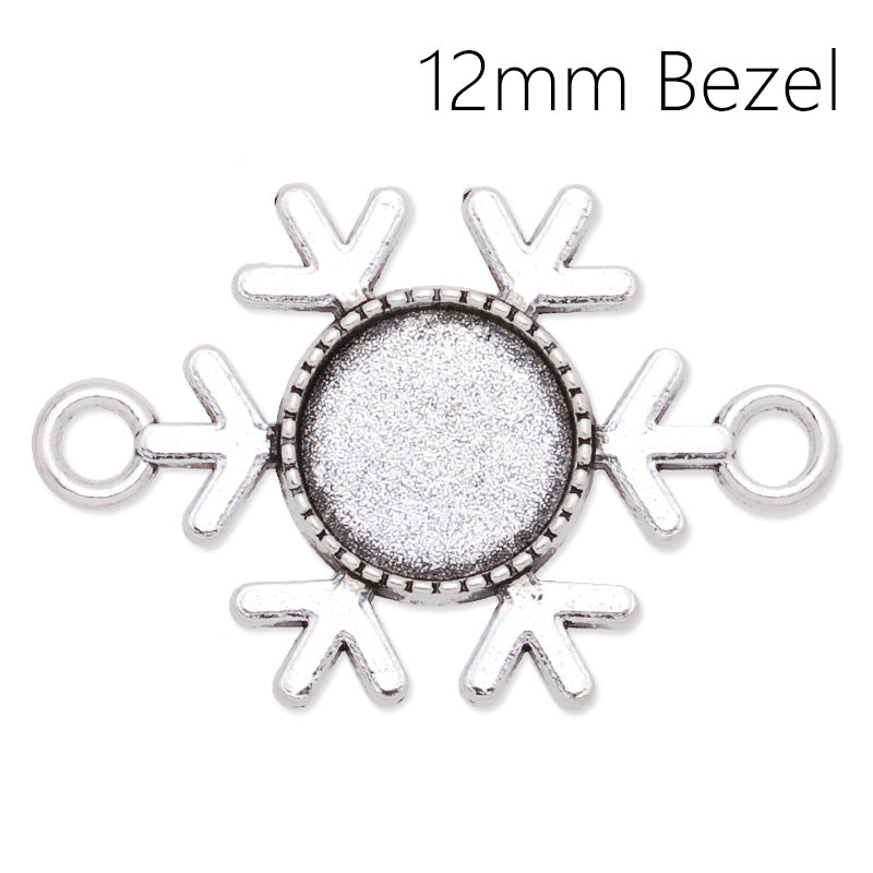 12mm Round Bracelet connector,antique silver,Ice Worlds,20pcs/lot