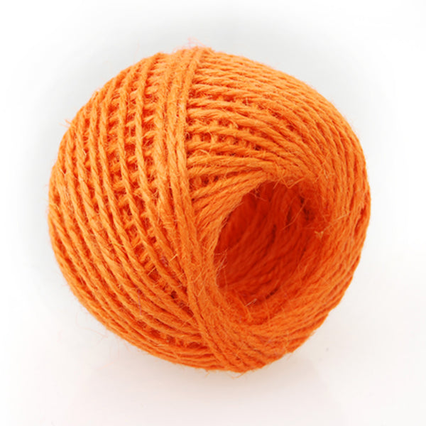 Natural Jute Bakers Twine 3 ply Rope,Wedding Wrapping Cord Thread Crafts 50M 1 Roll/Lot