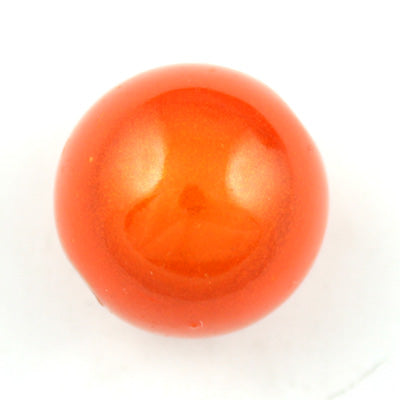 Top Quality 25mm Round Miracle Beads,Orange,Sold per pkg of about 60 Pcs