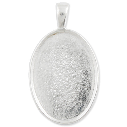 18*25MM Antique Oval Zinc Alloy Cameo Cabochon Base Setting Pendants,20 pieces/lot