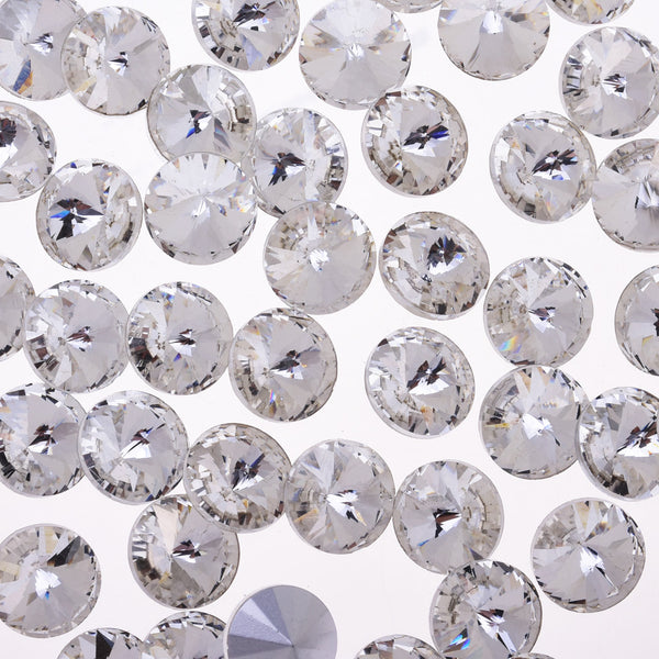 6mm Pointed Back Rhinestone glass crystals beads First Quality Crystal Handmade Satellite stone clear white 50pcs 10181550