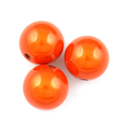 Top Quality 8mm Round Miracle Beads,Orange,Sold per pkg of about 2000 Pcs