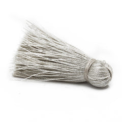 3cm Silky Tassels,Somky Gray Fashion Mala Necklace Tassels, Handmade Jewelry Tassels, 20pcs/lot
