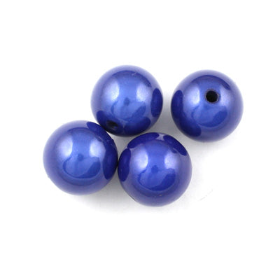 Top Quality 4mm Round Miracle Beads,Deep Blue,Sold per pkg of about 16000 Pcs
