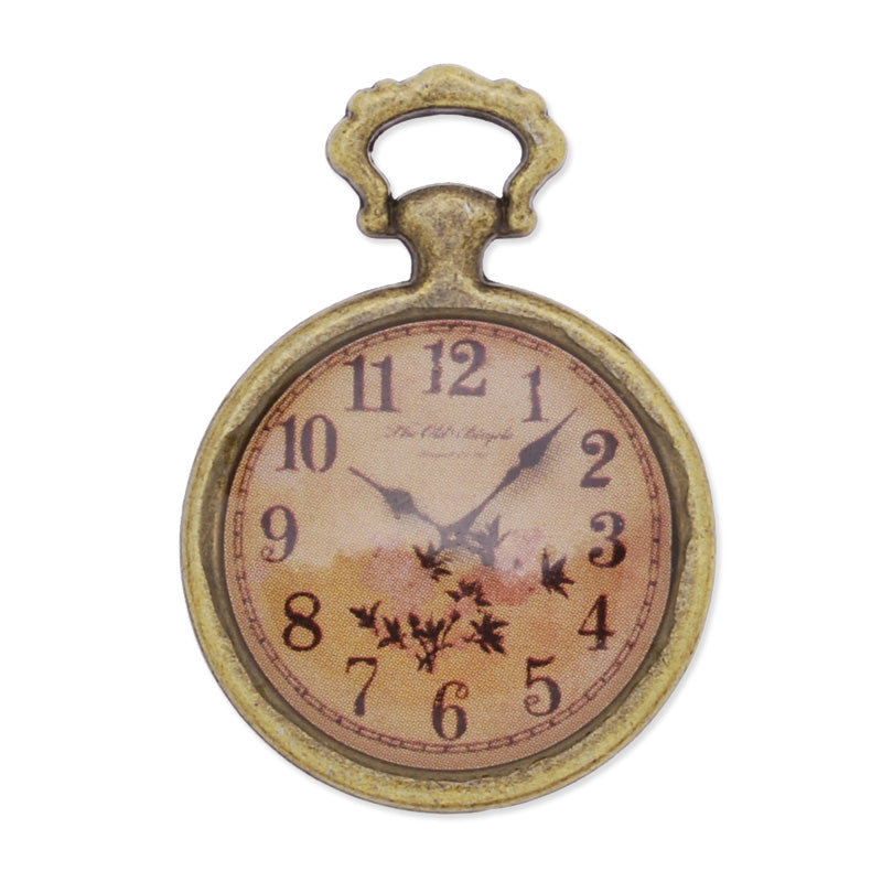 Antique Bronze pocket watch metal pendant tray,20pcs/lot