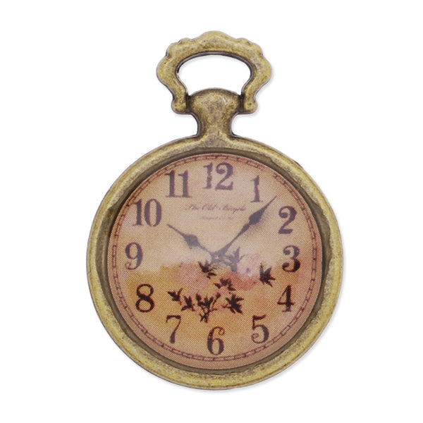 Antique Bronze pocket watch metal pendant tray,20pcs/lot