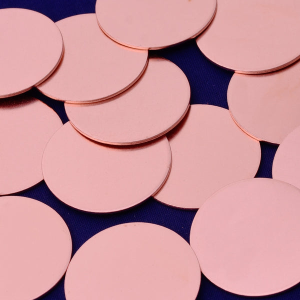 20pcs about 7/8" tibetara® Copper round shape Stamping supplies Metal Blank Fantastic Shine 18 Gauges