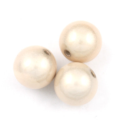 Top Quality 10mm Round Miracle Beads,Cream,Sold per pkg of about 1000 Pcs