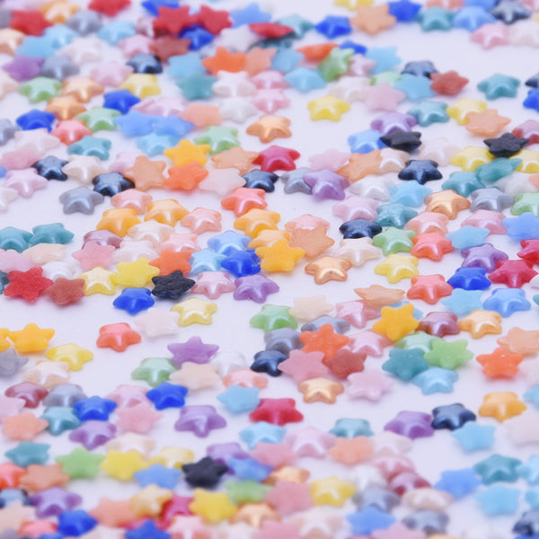 1000  3.5mm Mix color Cabochon Jewelry Supplies Flatback Glass Ceramic Small Star  Non Hotfix Flatback Stones Decoration Phone Electroplate Plating