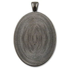 30*40mm Oval Cameo Cabochon Base Setting Pendants,Gun Metal Black Plated,Lead Free And Nickel Free,Sold 20PCS Per Lot