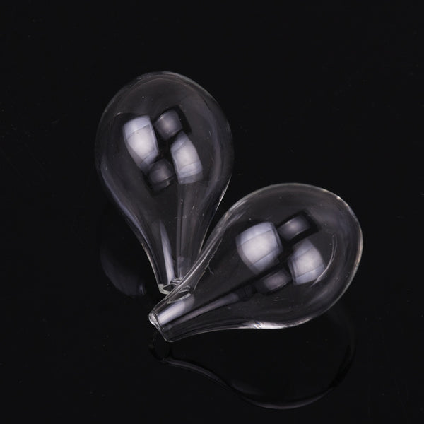 18x27mm Tear Drop Glass Bubble Ball Jewelry Pendant Kit Glass Globe Bottles 10pcs