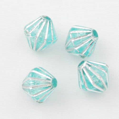 6 MM Silver Line Plastic Beads,Sold per one package of 5800 PCS