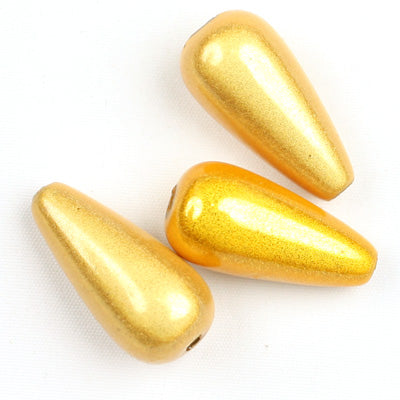 Top Quality 8*15mm Teardrop Miracle Beads,Light Topaz,Sold per pkg of about 1000 Pcs