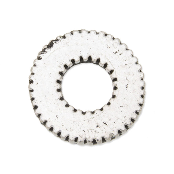 20PCS 15mm Antique Silver Metal Steampunk, Gear Charms Connector for Gear Jewelry