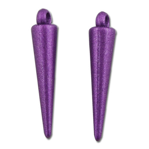 24 MM,Metallic Beads,Teardrop,Purple Plated,Spike Beads,Sold 500 Grams  Per Package,Approx 2200PCS