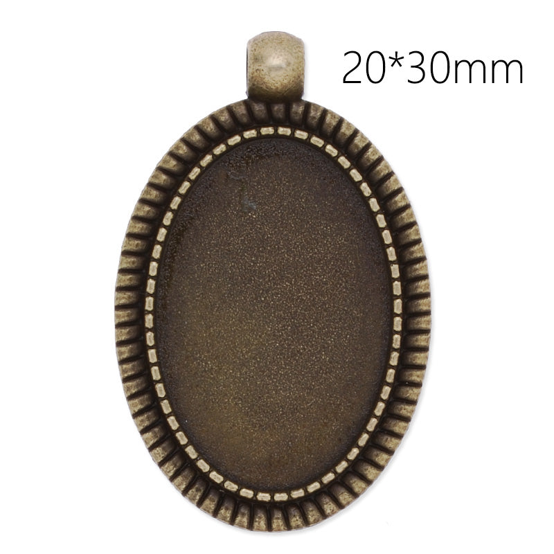 20x30mm Simple oval pendant tray,zinc alloy filled,antique Bronze plated,20pcs/lot