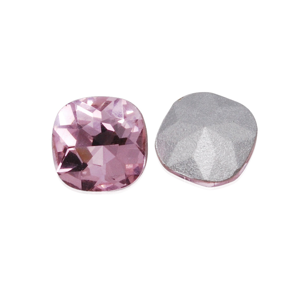12mm Square Cabochon Cushion Cut Fancy Crystal Stone,Pink Crystal Fancy Stone,4461,Cushion Cut Stone,20pcs/lot