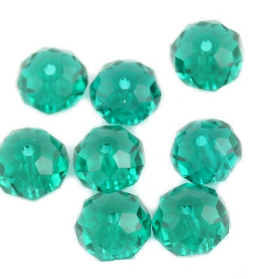 10 MM Rondelle,Erinite,Handmade Cut Glass Crystal Beads