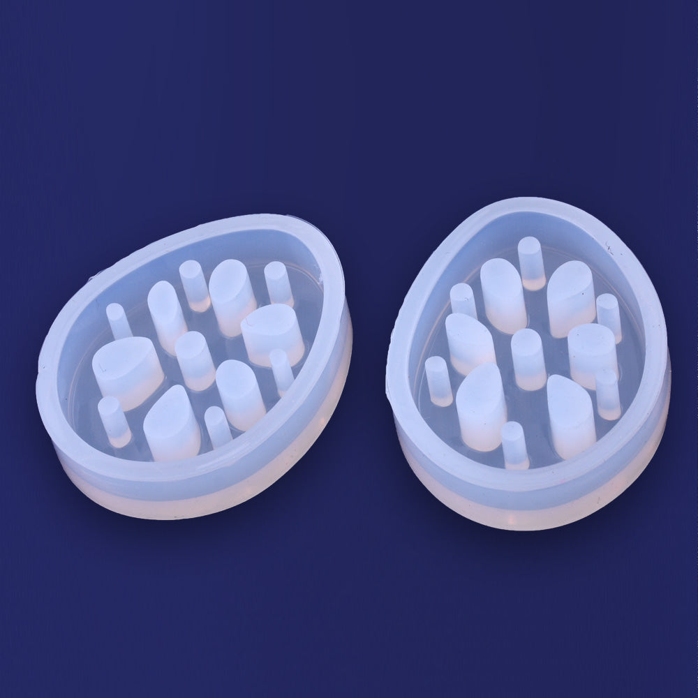 1 pcs Semi transparent mold Silicone pendant Mold, Lotus shaped, Pendant Mold with hole, DIY Jewellery