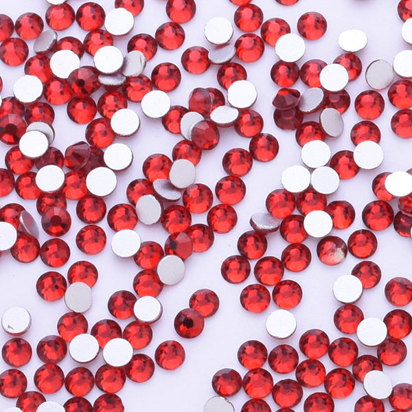 SS10 1440PCS Dark Red  Non Hot Fix Crystal, Flat Back 3D Rhinestones DIY Phone case Nail art design deco supplies