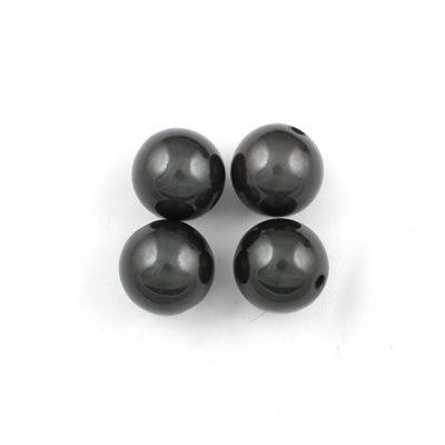 Top Quality 4mm Round Miracle Beads,Smoky Gray,Sold per pkg of about 16000 Pcs