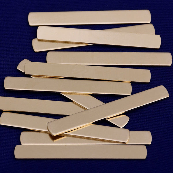 20pcs about 1/4*2" tibetara®  Brass Metal Stamping Blank metal blanks brass charms custom jewelry 18 Gauges 10185750