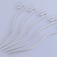 135mm Iron Snake Hair Stick Hair Pin Hair Clip Hair Stick minimalist modern Hair Accessory hair jewelry Nickel 10pcs