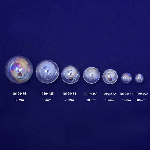 18mm Round Glass Bottles Mini Glass Globes colorful ball Round Bottle Jewelry diy pendant charms 10pcs