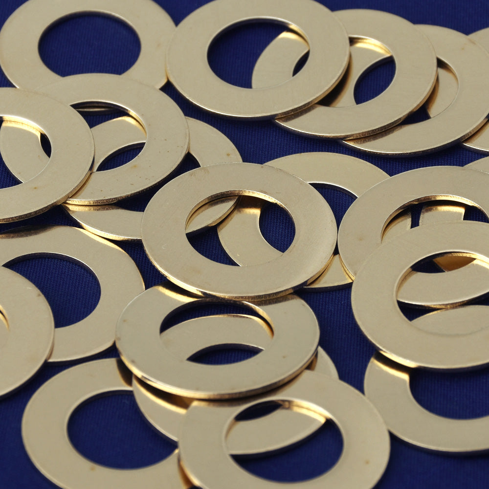 20pcs about 1" tibetara® Brass Round Washer Stamping Blanks Fantastic Shine 18 Gauges DIY Stamping Blanks Jewelry