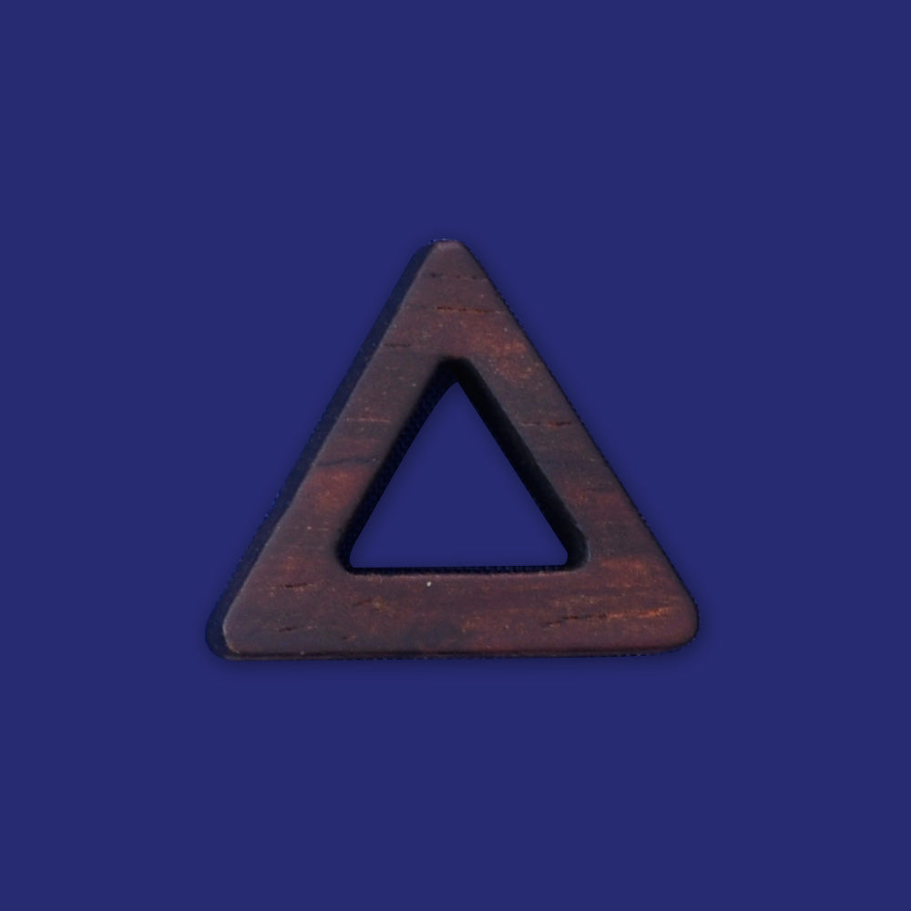 1 Triangle frame 23.5x20x5mm wooden pendant Resin Setting Blanks handmade wood resin jewelry