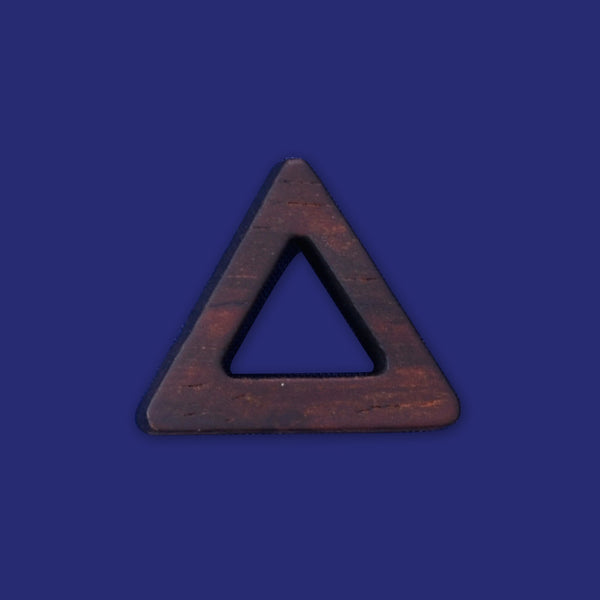 1 Triangle frame 23.5x20x5mm wooden pendant Resin Setting Blanks handmade wood resin jewelry
