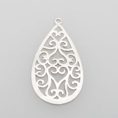 28*14MM lovely modern charms,Drop,Matte Rhoditum,suit for necklace/bracelet/earring ect,sold 10pcs per pkg