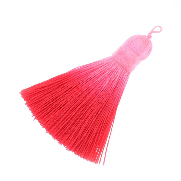 7.8cm  DIY Jewelry Handmade Tassels, Braided Long Handmade Jewelry Tassels red,6pcs/lot
