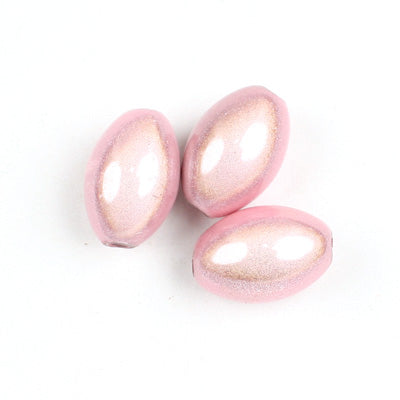 Top Quality 9.5*14mm Olive Miracle Beads,Silk,Sold per pkg of about 880 Pcs