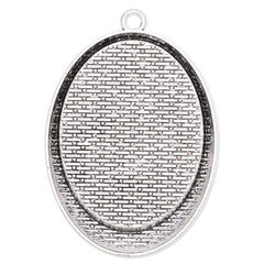 30x40mm Oval pendant tray,Zinc alloy filled,Antique silver plated,20pcs/lot