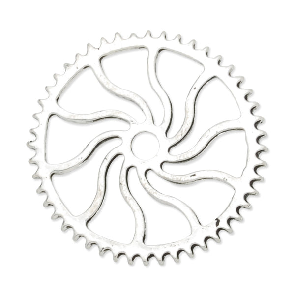 20mm Antique silver Metal Steampunk,Gear Charms Connector for Gear Jewelry,50 picecs/lot