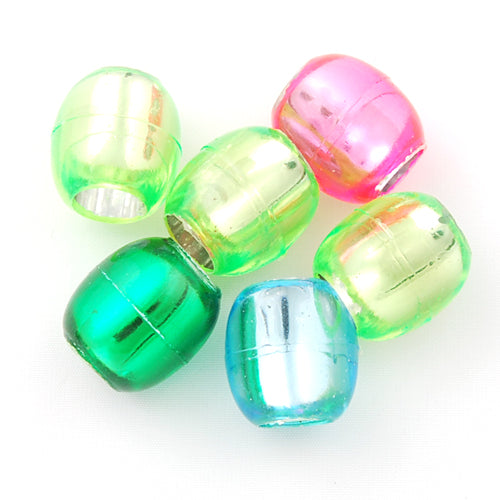 12*12 MM Silver Lined Hole Plastic Beads,Sold per pkg of 660 PCS