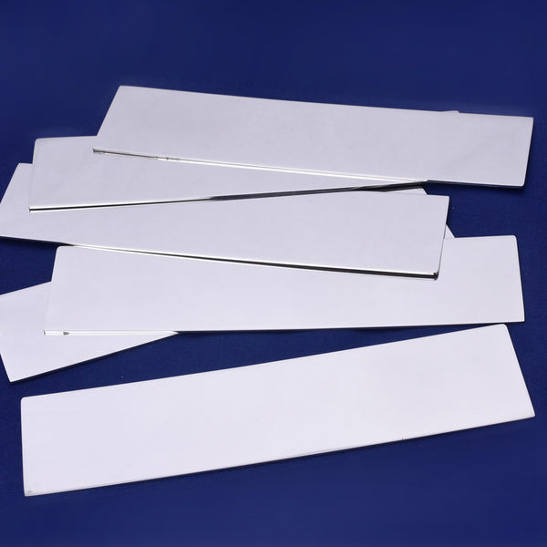 10pcs about 1 1/2"x6" tibetara® Stainless Steel Strip shape Stamping Blank 18 Gauges Fantastic Shine Bracelet Stamping