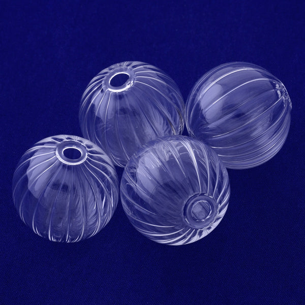 10pcs Glass Jars 4*14MM Pumpkin ball shaped White Clear glass for jewelry Necklace Pendant making Clear Glass wishing Bottles