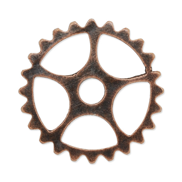 20mm Antique copper Metal Steampunk,Gear Charms Connector for Gear Jewelry,50 picecs/lot