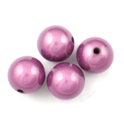 Top Quality 6mm Round Miracle Beads,Purple,Sold per pkg of about 5000 Pcs