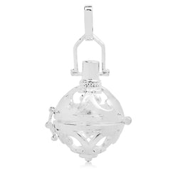 25*30mm Necklace Pendant Hollow Box,Silver Plated Pregnancy Peace Ball cage for 16mm beads,1pcs/lot